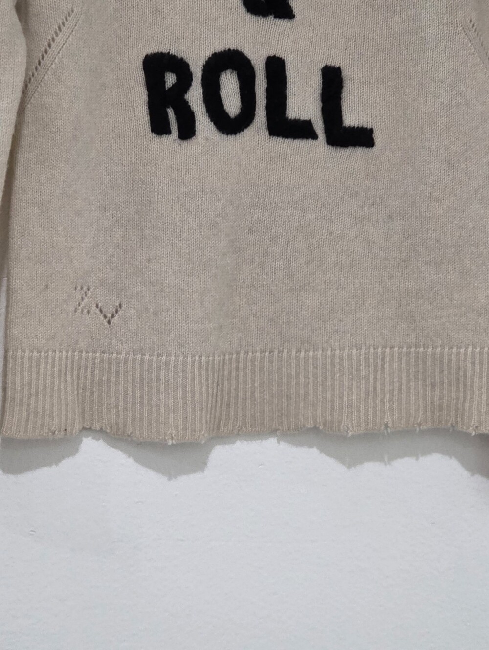 Zadig & Voltaire Rock & Roll Embroidered Cashmere Reglis Bis Sweater - Picture 8 of 11
